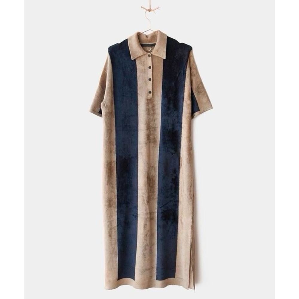 Creatures Of Comfort Stripe Velour Dress - S